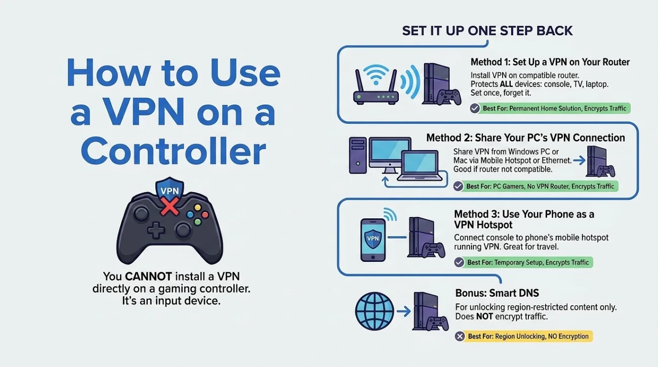 How to Use a VPN on a Controller