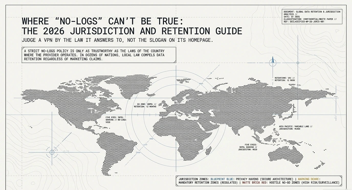 VPN Data Retention Laws by Country