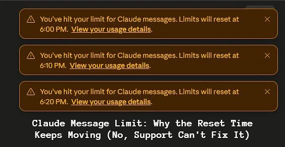 Claude Message Limit: Why the Reset Time Keeps Moving